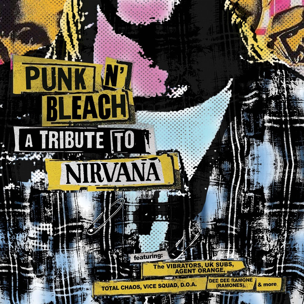 the album cover for Vibrators / Blanks 77 / Uk Subs / Agent Orange - Punk N' Bleach - A Punk Tribute To Nirvana [Digipak]