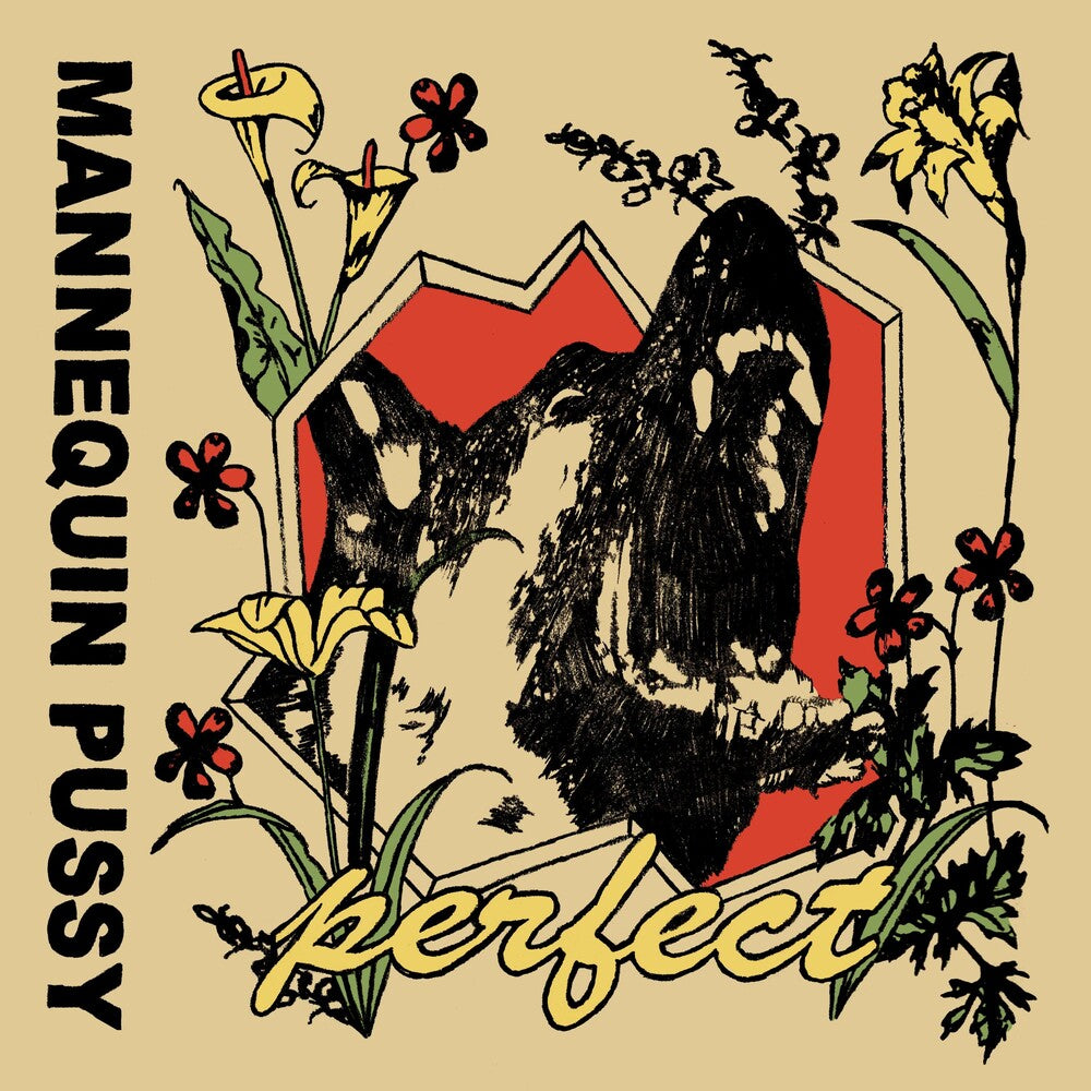 the album cover for Mannequin Pussy - perfect EP [Yellow/Black Vinyl]