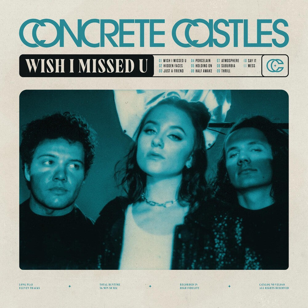 the album cover for Concrete Castles - Wish I Missed U