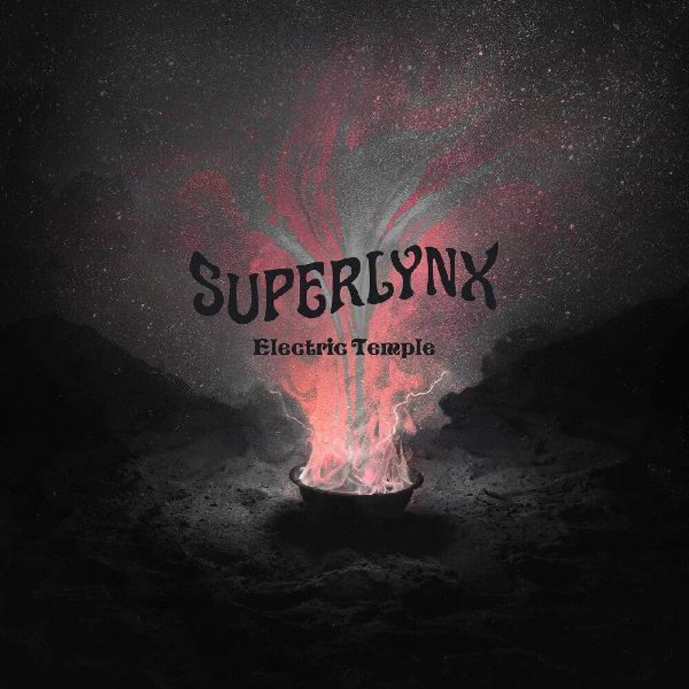 the album cover for Superlynx - Electric Temple (Blk) (Wht)