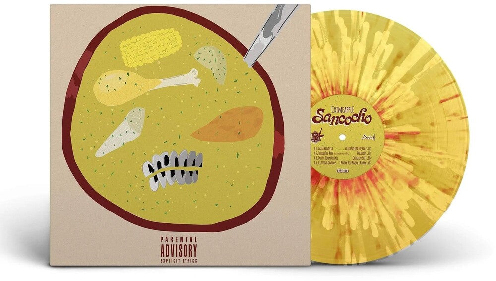the album cover for CRIMEAPPLE - Sancocho [Colored Vinyl] (Red)