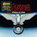 the album cover for Saxon - Wheels Of Steel