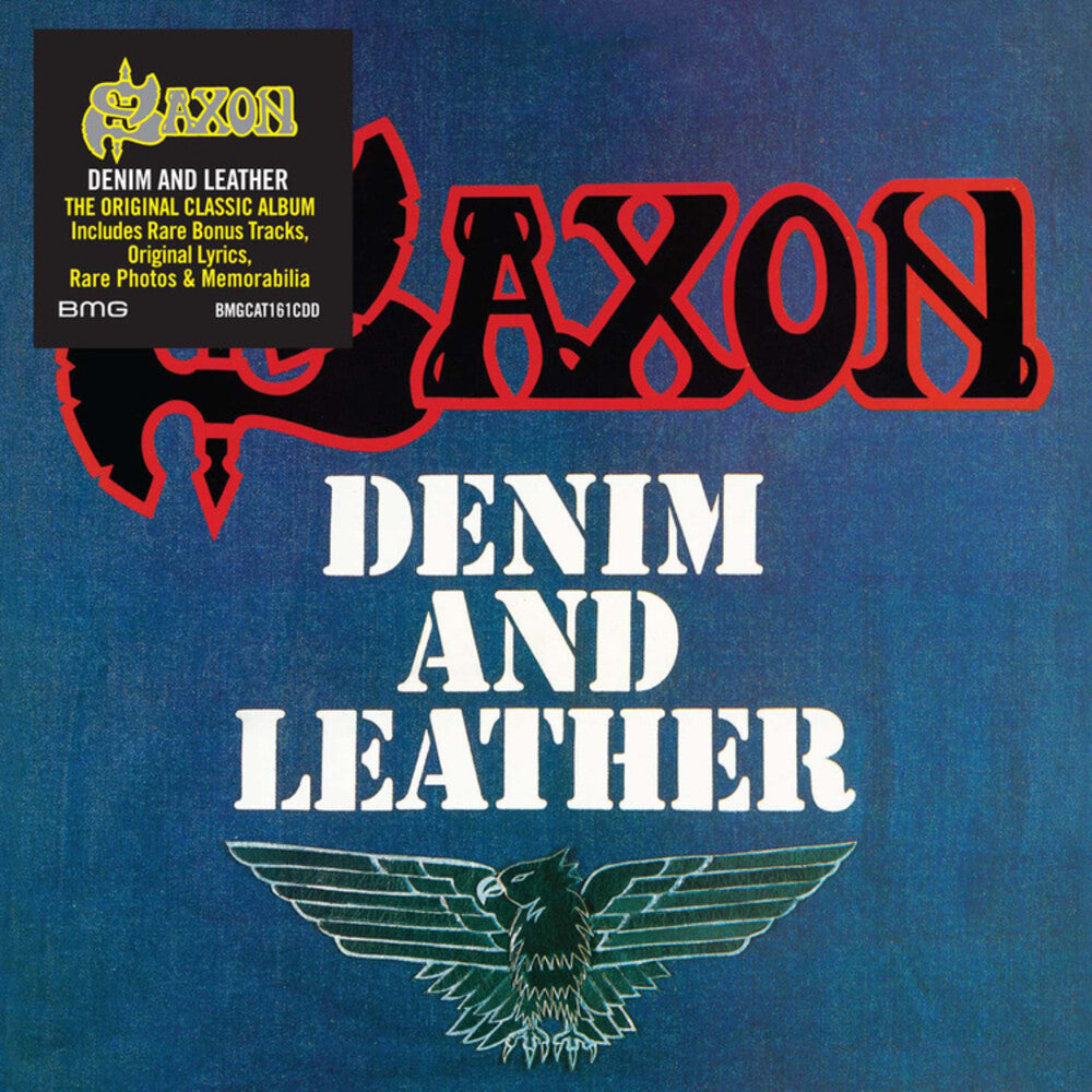 the album cover for Saxon - Denim And Leather