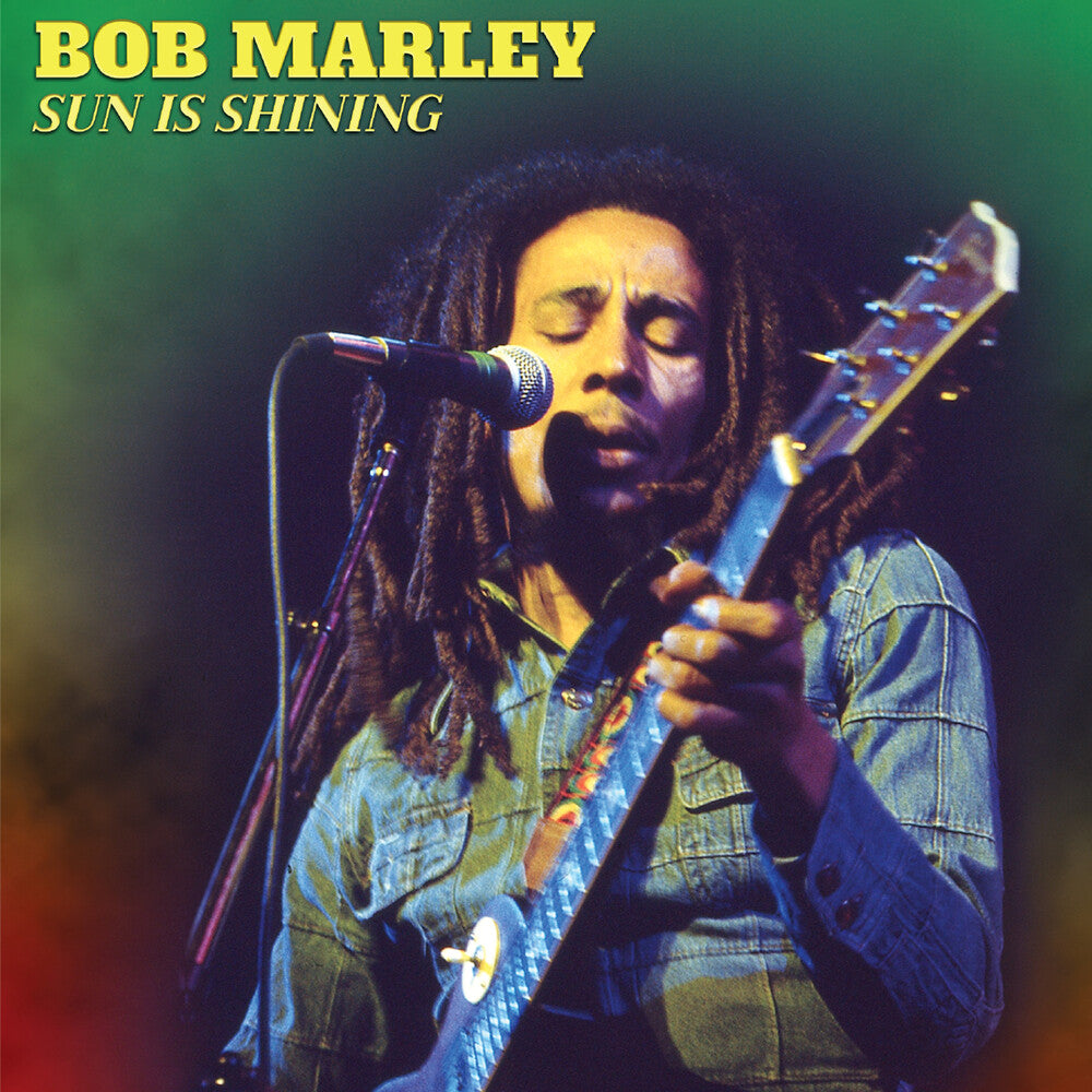 the album cover for Bob Marley - Sun Is Shining (Yellow Marble) [Colored Vinyl] (Ylw)