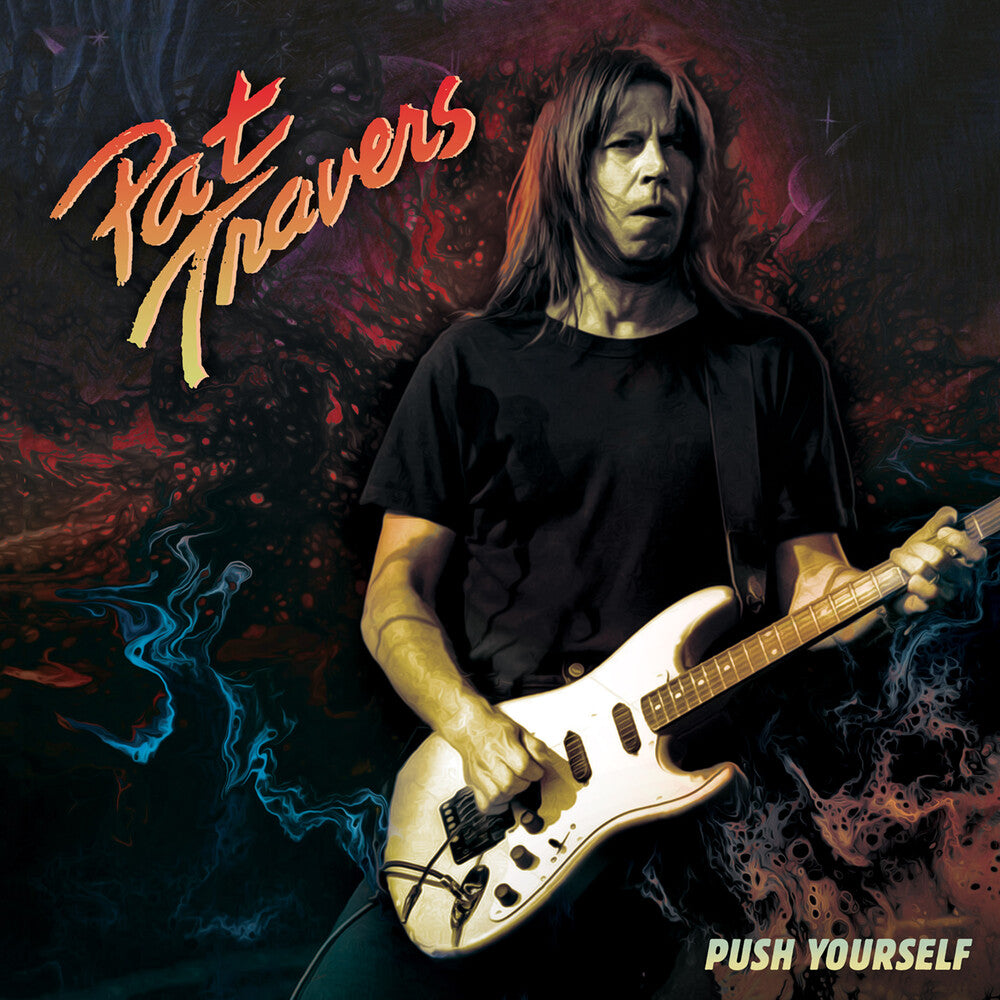 the album cover for Pat Travers - Push Yourself (Red) [Colored Vinyl] (Red)