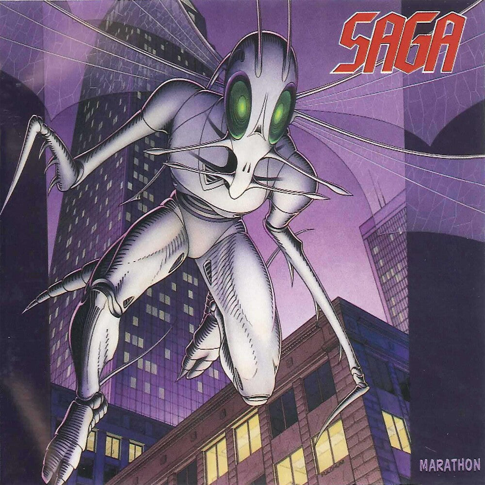the album cover for Saga - Marathon (Uk)