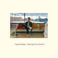 the album cover for Hayden Pedigo - Greetings From Amarillo (Light Blue) (Blue) [Colored Vinyl]