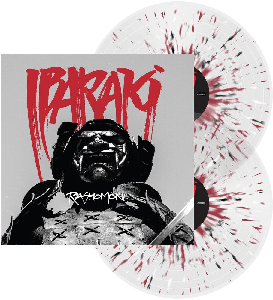 the album cover for Ibaraki - Rashomon [Clear w/ Red White & Black Splatter LP]