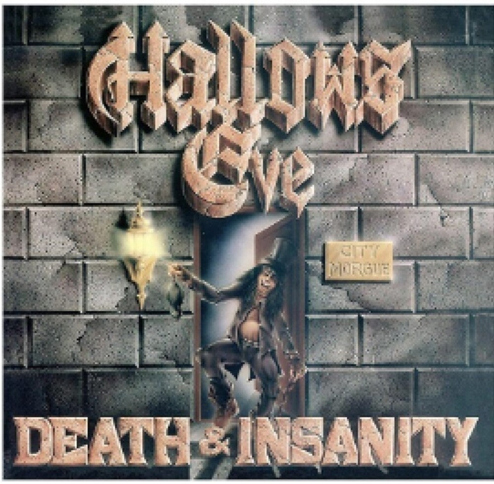 the album cover for Hallows Eve - Death And Insanity