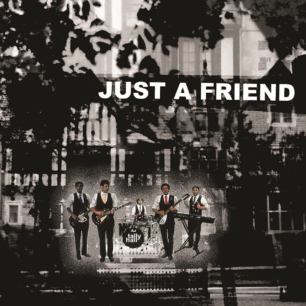 the album cover for Tally Hall - Just A Friend [Clear with Black Splatter Vinyl Single]