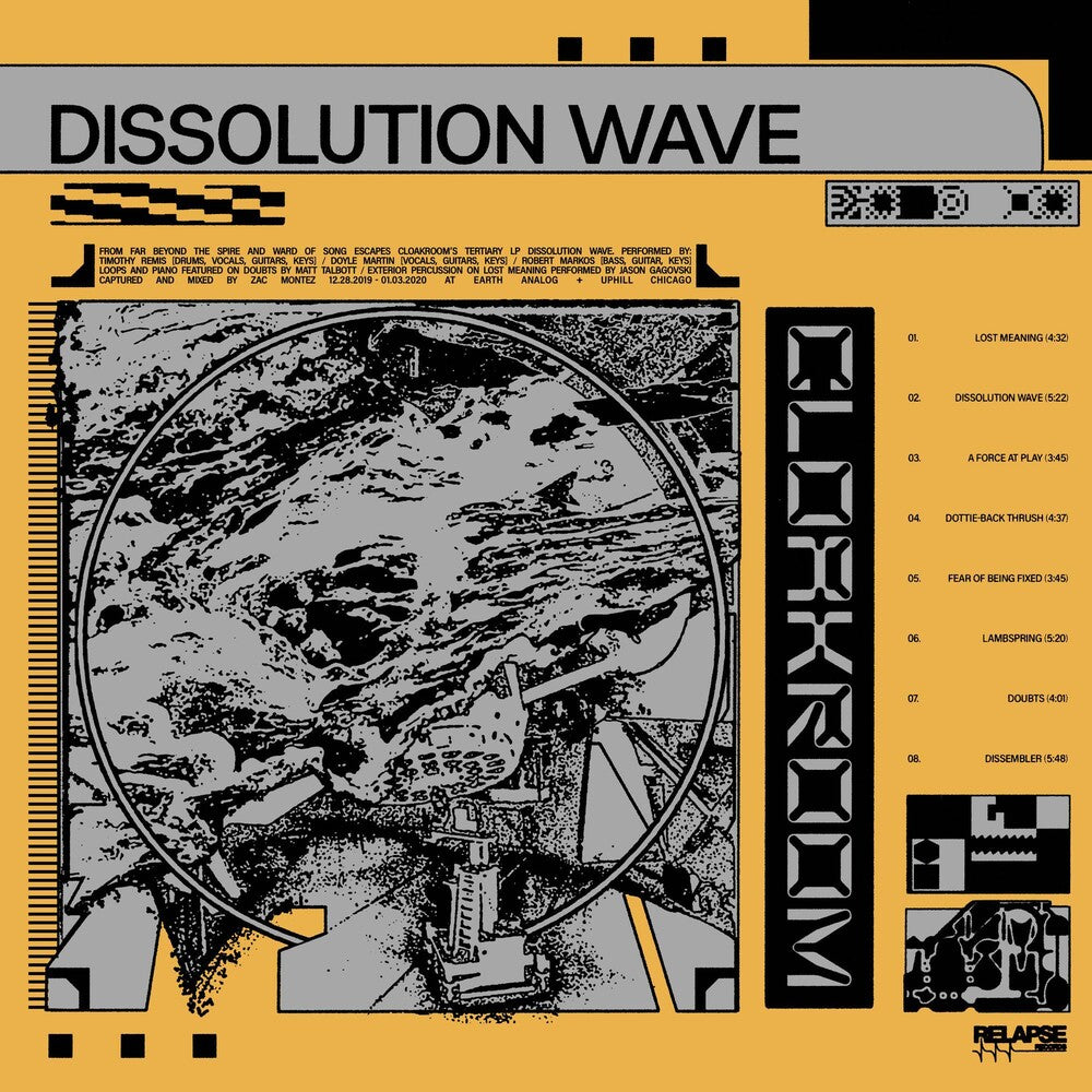 the album cover for Cloakroom - Dissolution Wave