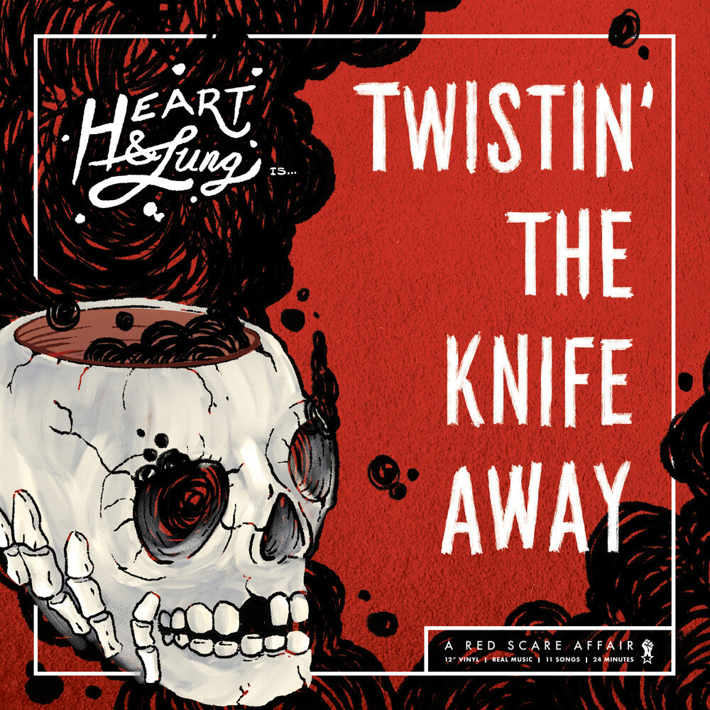 the album cover for Heart & Lung - Twistin The Knife Away
