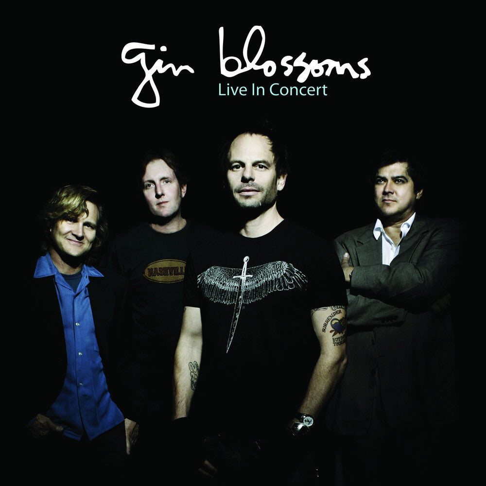 the album cover for Gin Blossoms - Live In Concert (Blue & White Haze) (Blue) [Colored Vinyl]