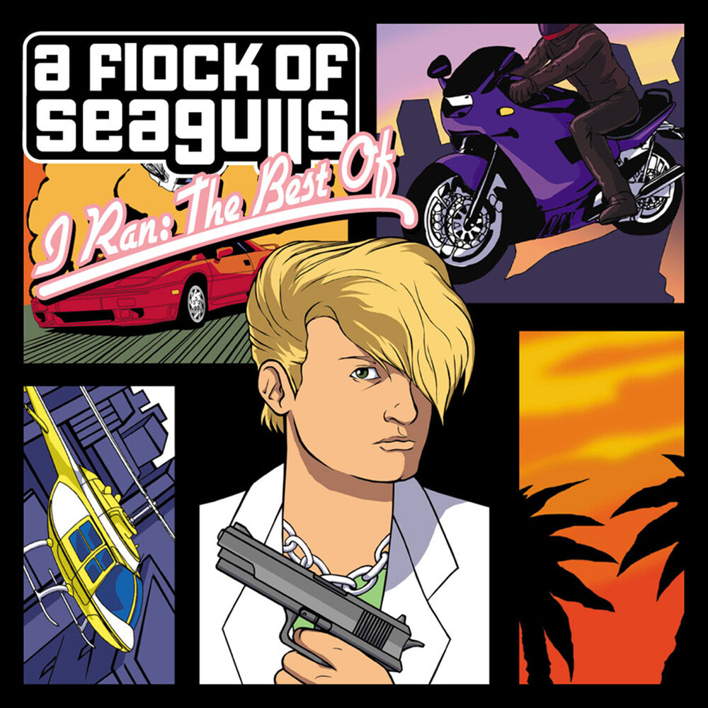 the album cover for A Flock Of Seagulls - I Ran - The Best Of