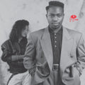 the album cover for V4 Visions: Of Love & Androids / Var (Red) (Colv) - V4 Visions: Of Love & Androids / Var (Red) [Colored Vinyl]