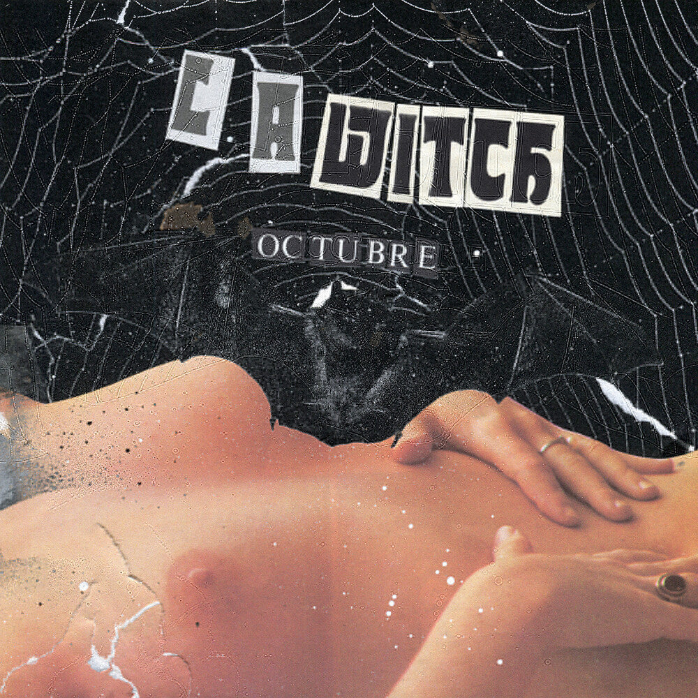 the album cover for L.A. Witch - Octubre (Halloween Orange W/ Black) (Blk) [Colored Vinyl]