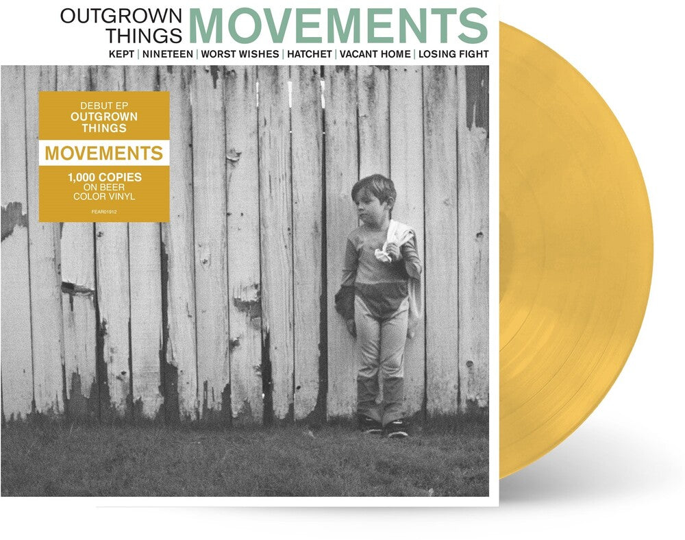 the album cover for Movements - Outgrown Things - [Indie Exclusive Limited Edition Beer Vinyl]