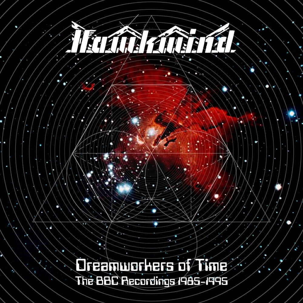 the album cover for Hawkwind - Dreamworkers Of Time: The Bbc Recordings 1985-1995