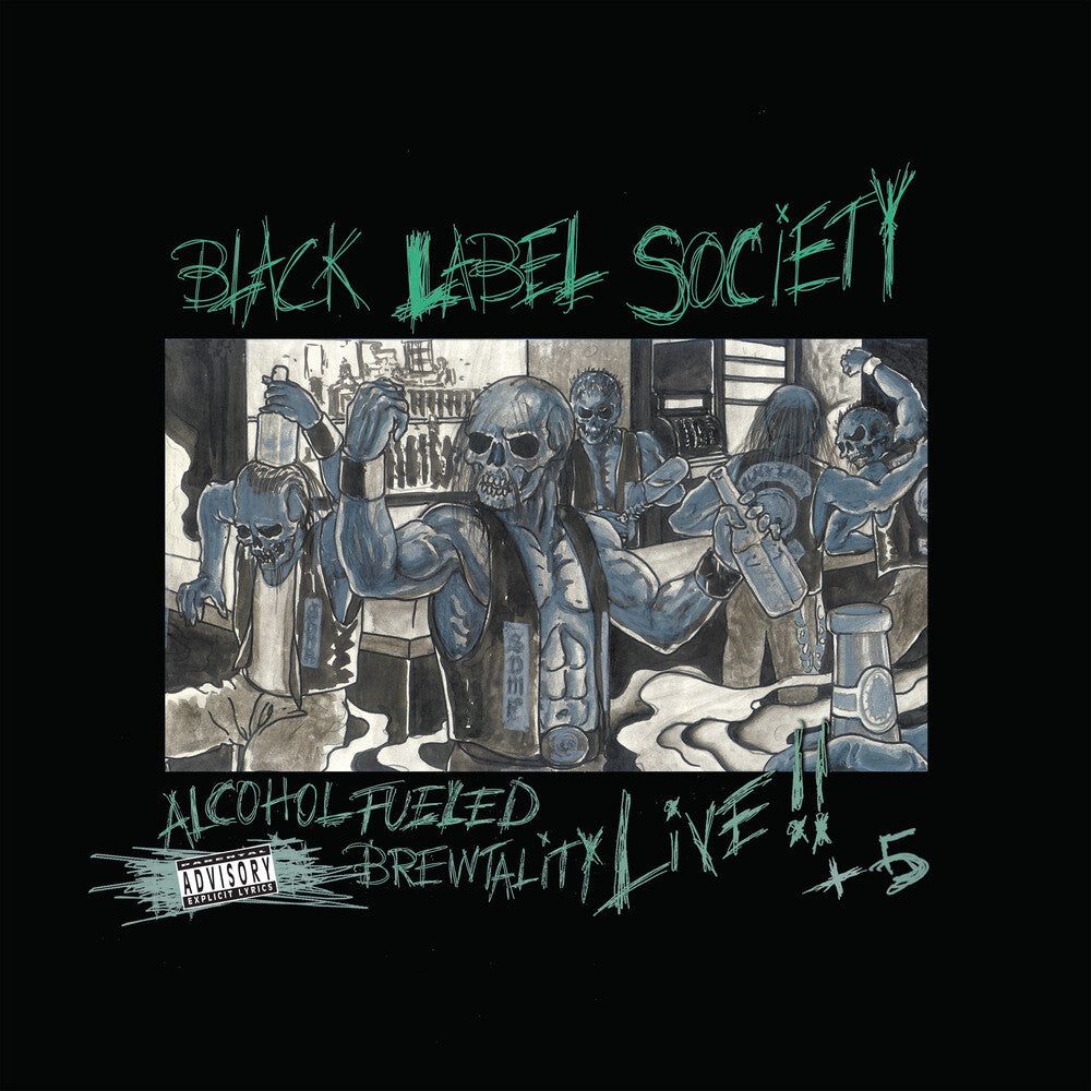the album cover for Black Label Society - Alchohol Fueled Brewtality Live [RSD 2022]