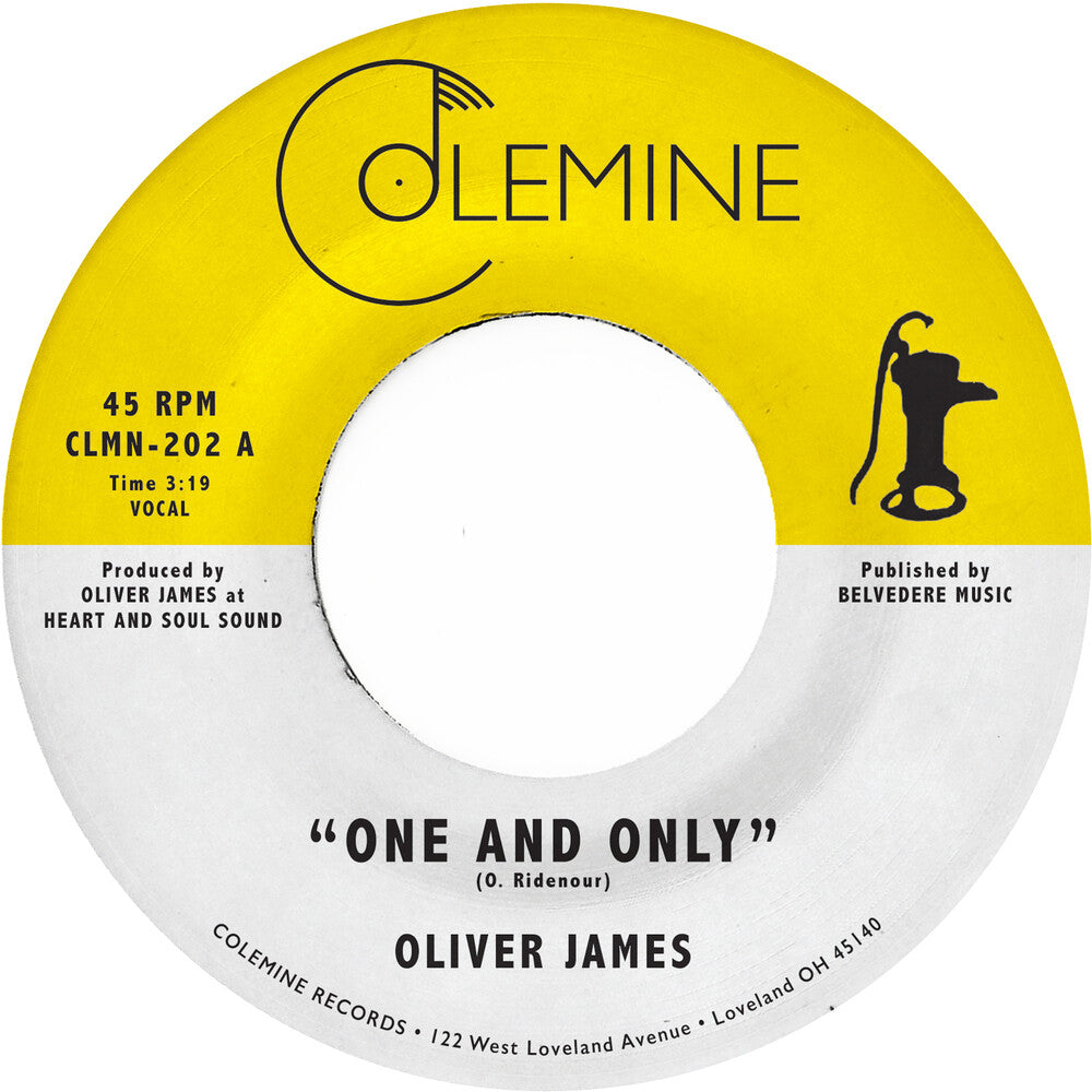 the album cover for Oliver James - One & Only
