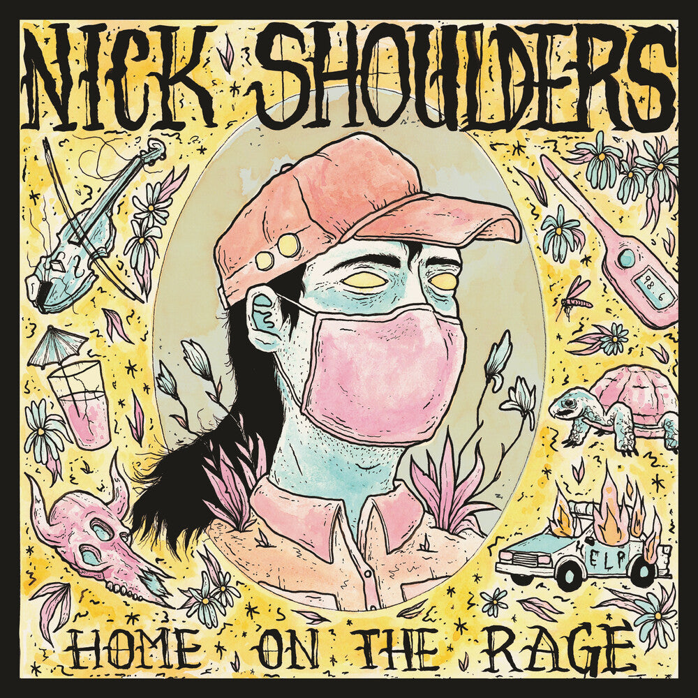 the album cover for Nick Shoulders - Home On The Rage (Blue Swirl) (Blue) [Colored Vinyl] [180 Gram]