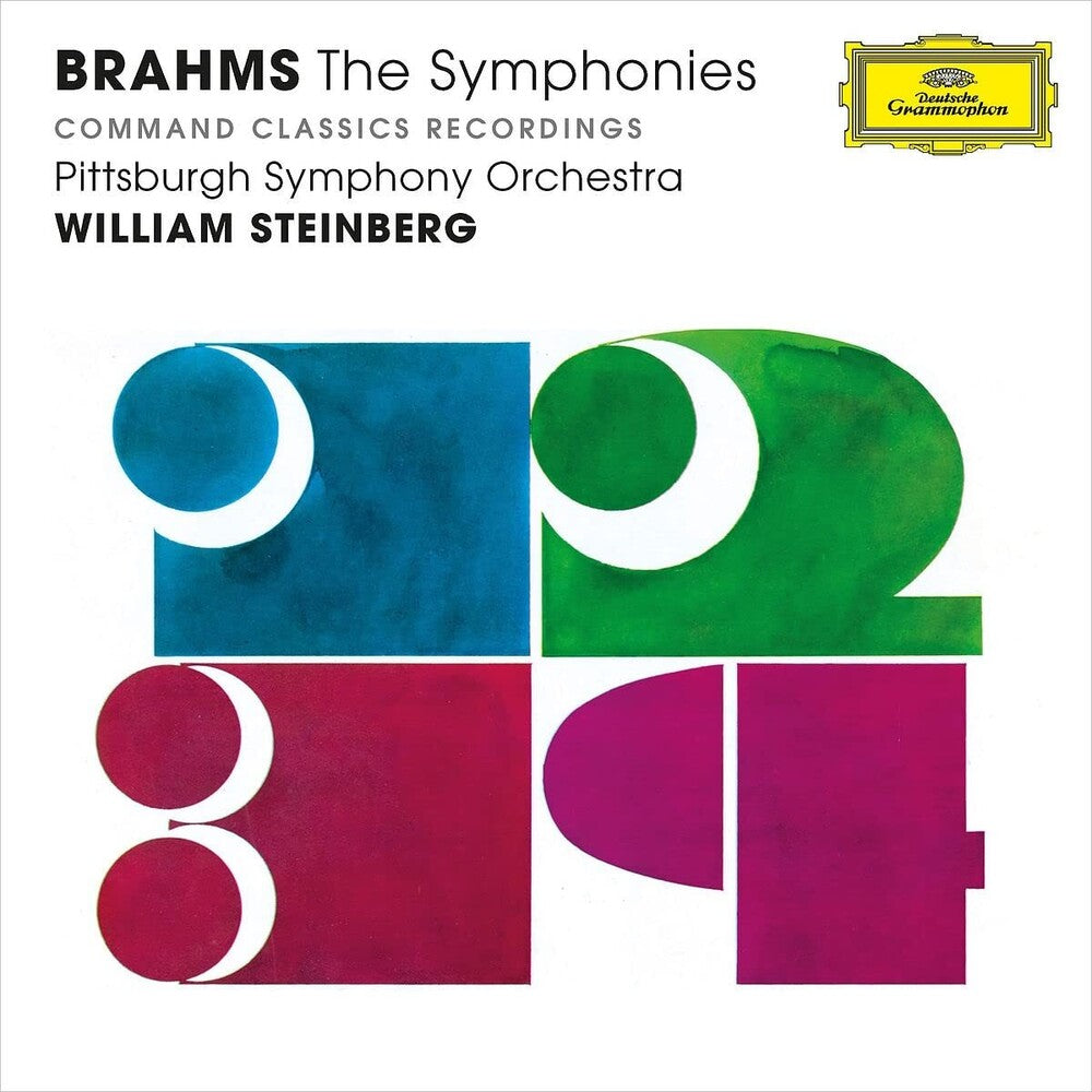 the album cover for Brahms / Steinberg / Pittsburgh Symphony Orchestra - Symphonies Nos 1 - 4 & Tragic Overture