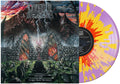 the album cover for Undeath - It's Time...To Rise From The Grave [Indie Exclusive Limited Edition Violet w/ Red & Yellow Splatter LP]