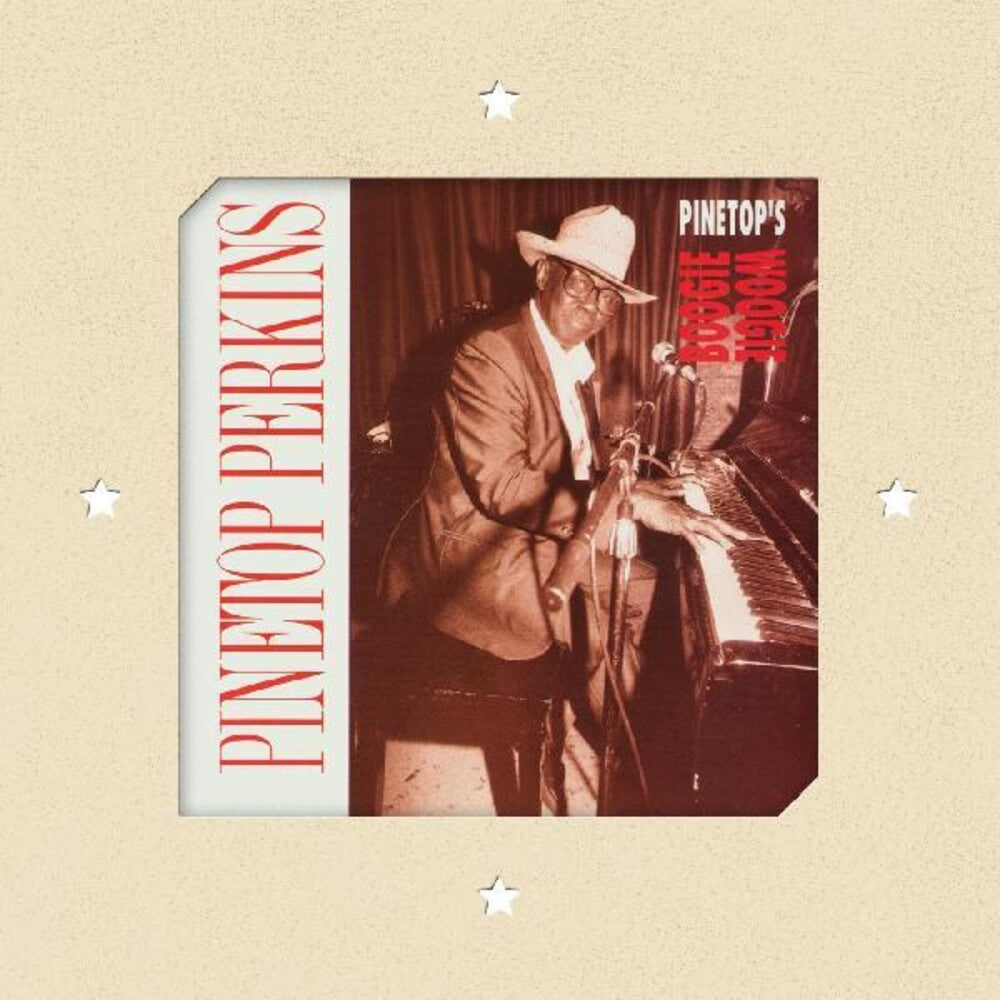 the album cover for Pinetop Perkins - Pinetop's Boogie Woogie [Colored Vinyl] [Limited Edition] [180 Gram] (Red)