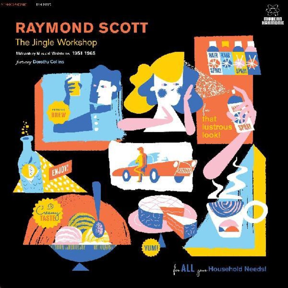 the album cover for Raymond Scott - Jingle Workshop: Midcentury Musical Miniatures