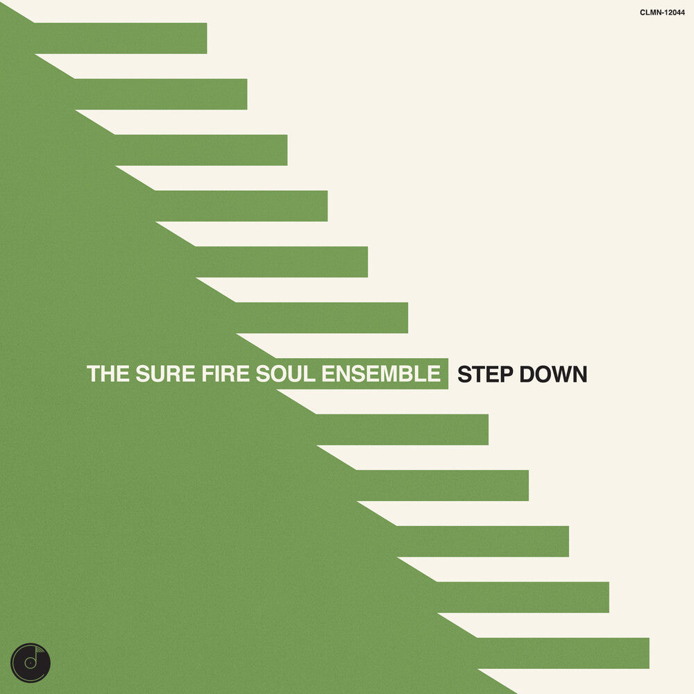 the album cover for Sure Fire Soul Ensemble - Step Down [Indie Exclusive] (Clear) [Colored Vinyl] [Clear Vinyl] [Indie Exclusive]