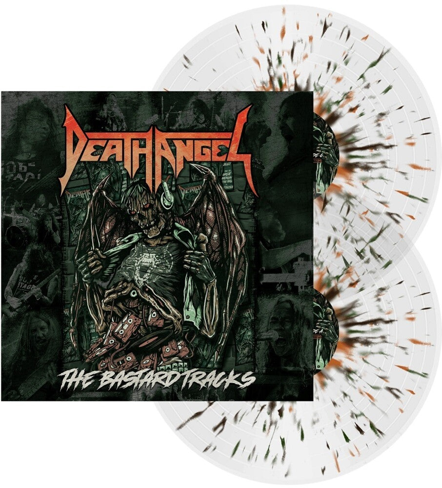 the album cover for Death Angel - The Bastard Tracks [Clear, Brown, Green & Orange Splatter 2LP]