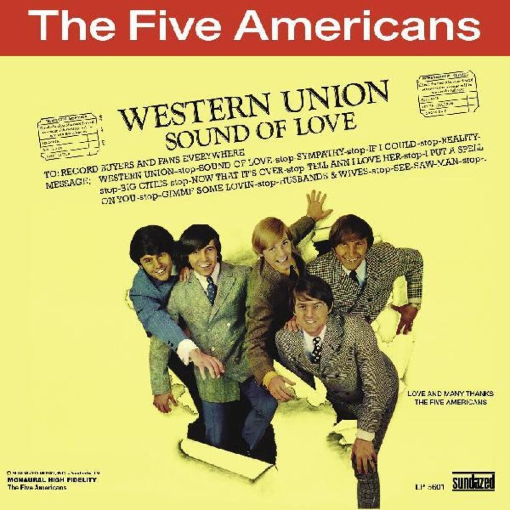 the album cover for The Five Americans - Western Union [RSD 2022]
