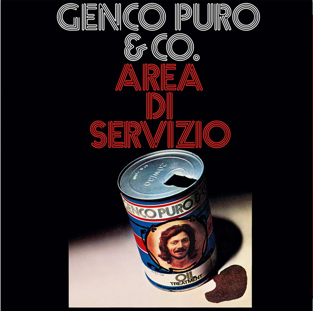the album cover for Genco Puro  & Co - Area Di Servizio [Indie Exclusive] (Red) [Colored Vinyl] (Red) [Indie Exclusive]