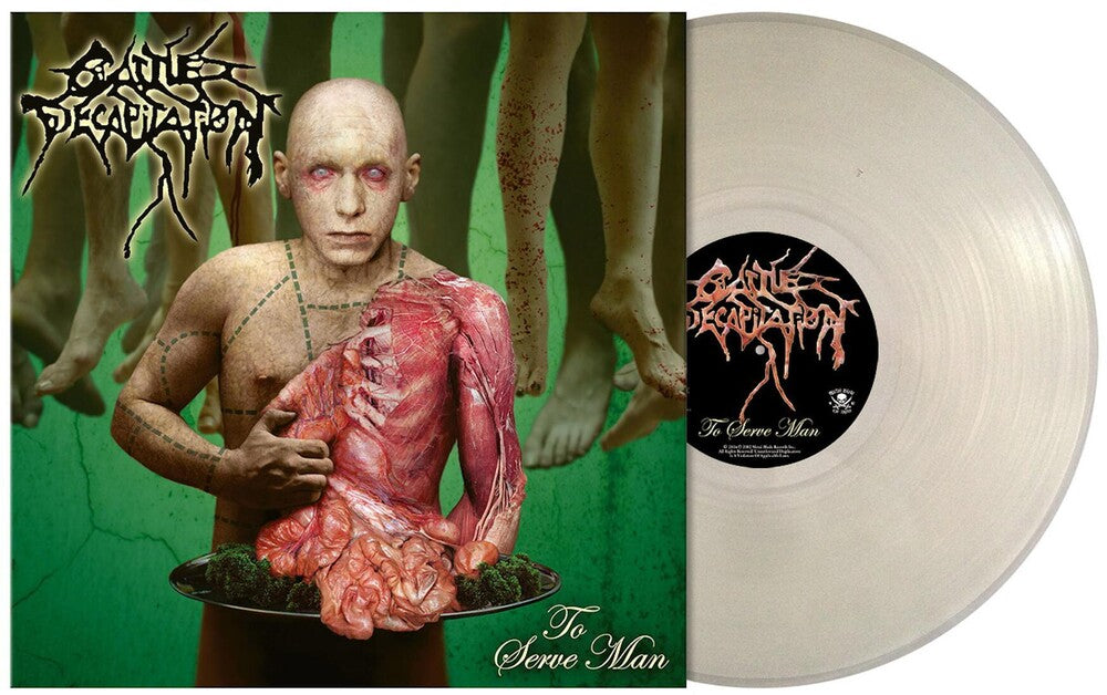 the album cover for Cattle Decapitation - To Serve Man [Clear Vinyl]