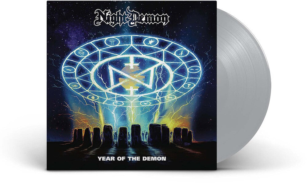 the album cover for Night Demon - Year Of The Demon [Silver LP]