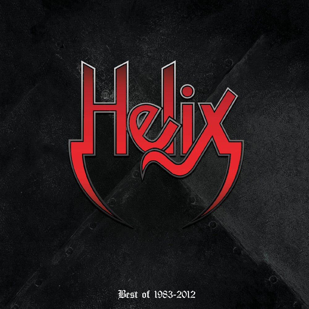 the album cover for Helix - Best Of 1983-2012 [Red LP]