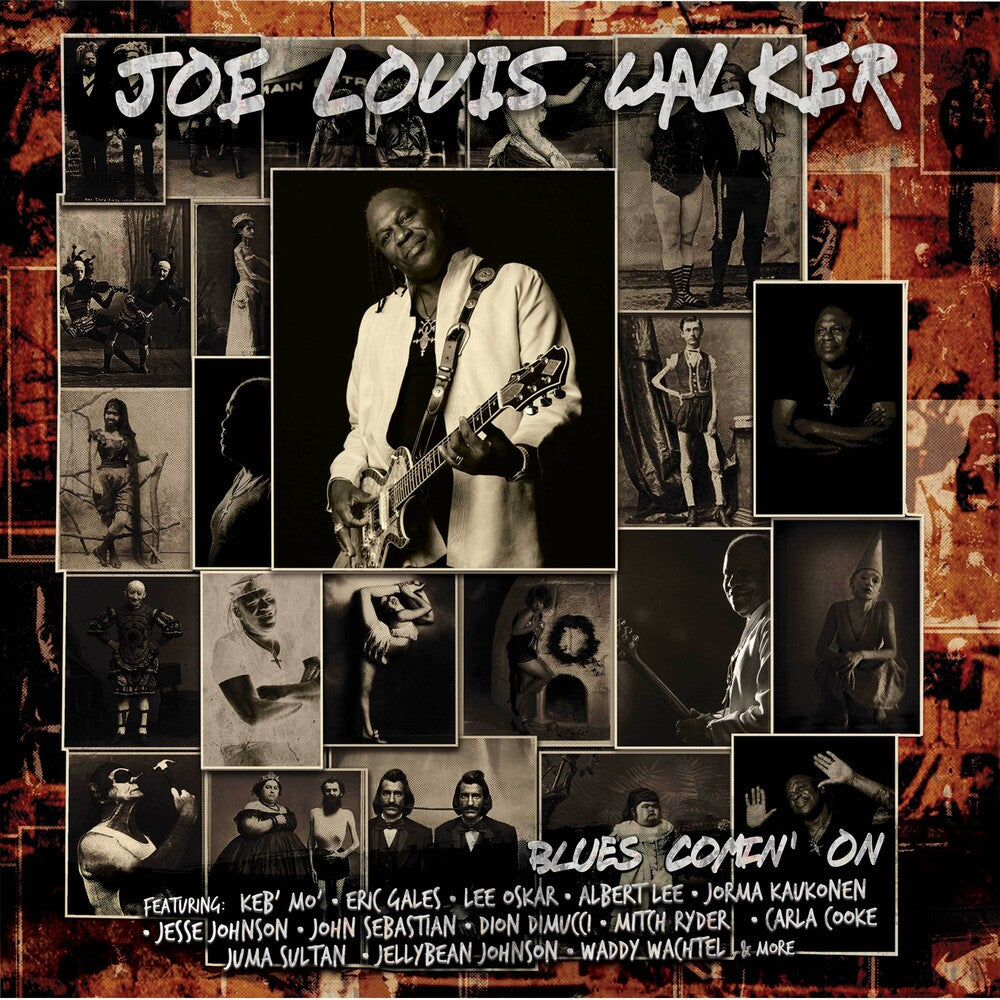 the album cover for Joe Louis Walker - Blues Comin' On (Blue) (Blue) [Colored Vinyl] [Limited Edition]