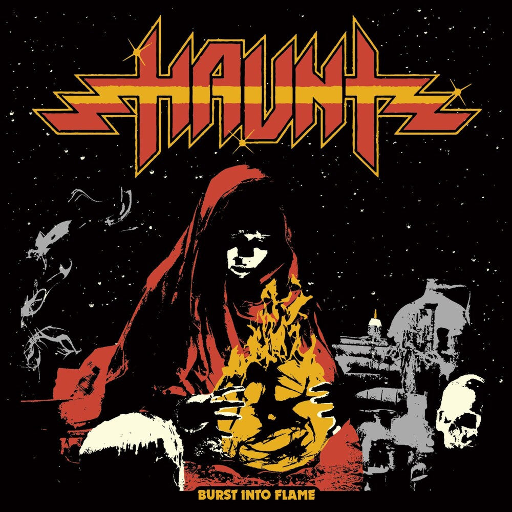 the album cover for Haunt - Burst Into Flame (Uk)