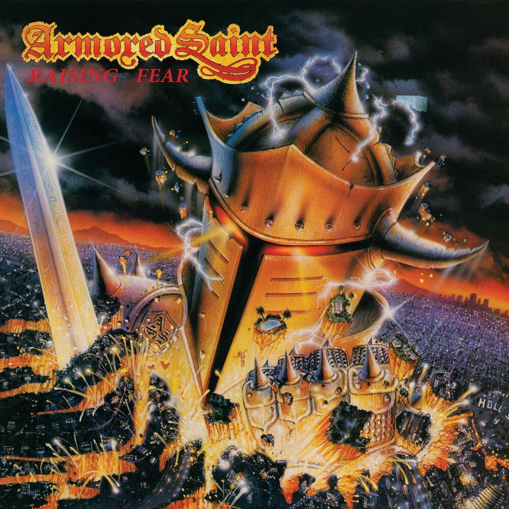the album cover for Armored Saint - Armored Saint - Raising Fear [Clear Vinyl] (Red)