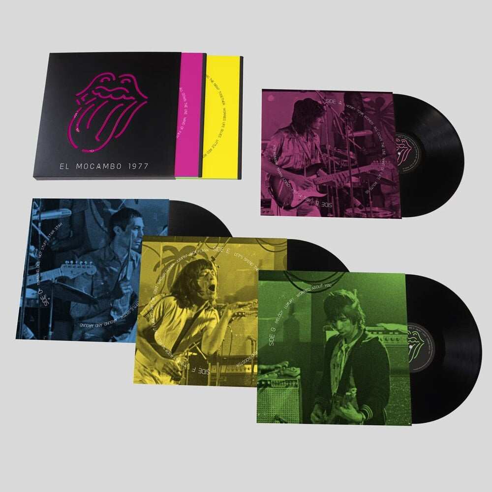 the album cover for The Rolling Stones - Live At The El Mocambo [Deluxe 4LP]