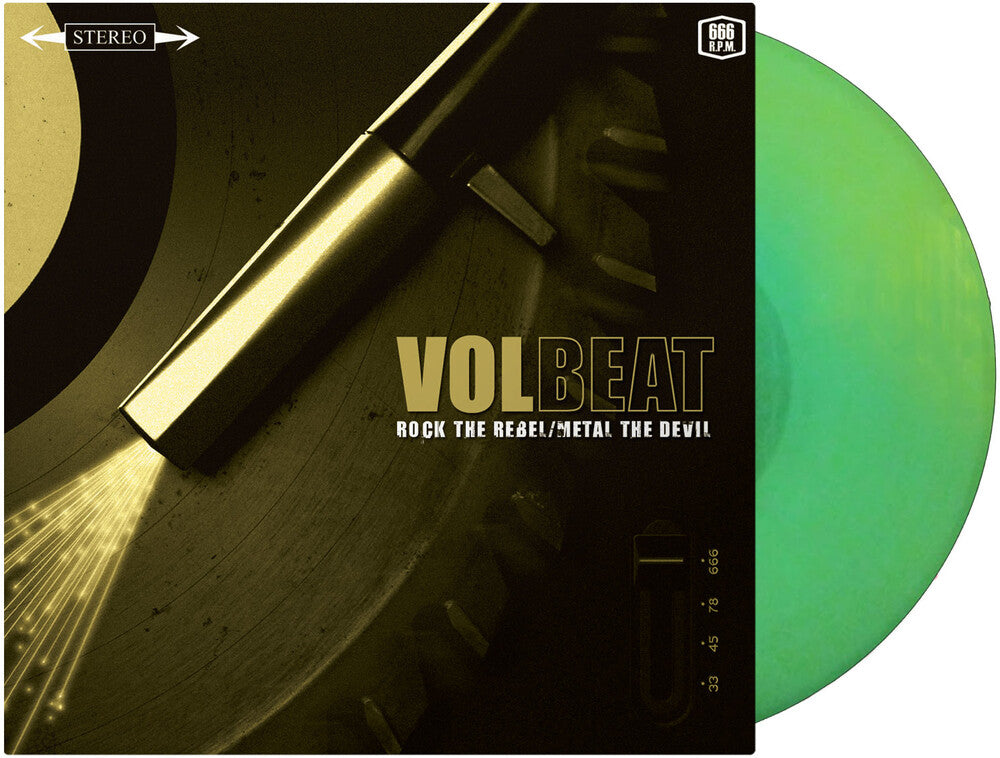 the album cover for Volbeat - Rock The Rebel/Metal The Devil [Limited Edition Glow In The Dark LP]