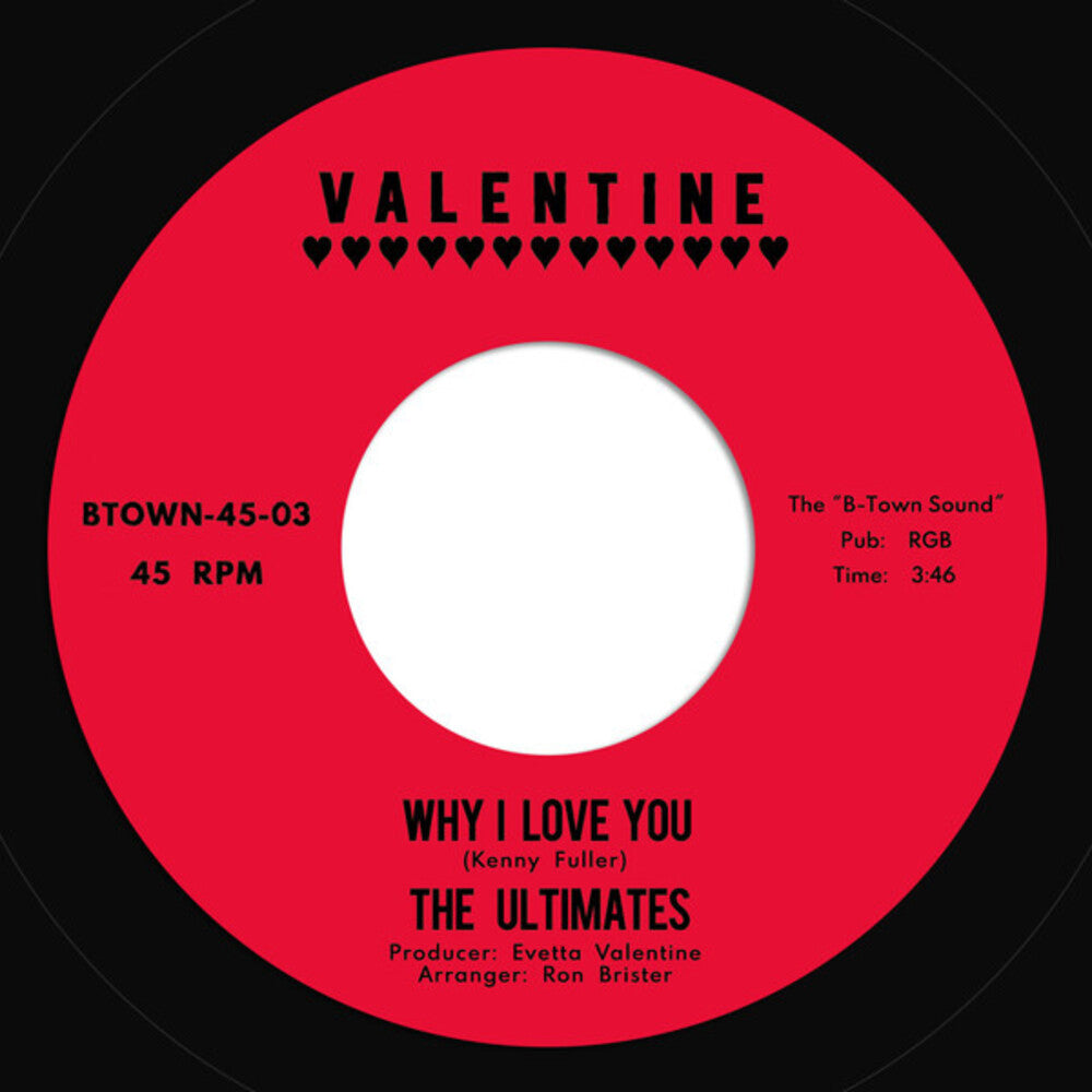 the album cover for Ultimates - Why I Love You B/W Gotta Get Out