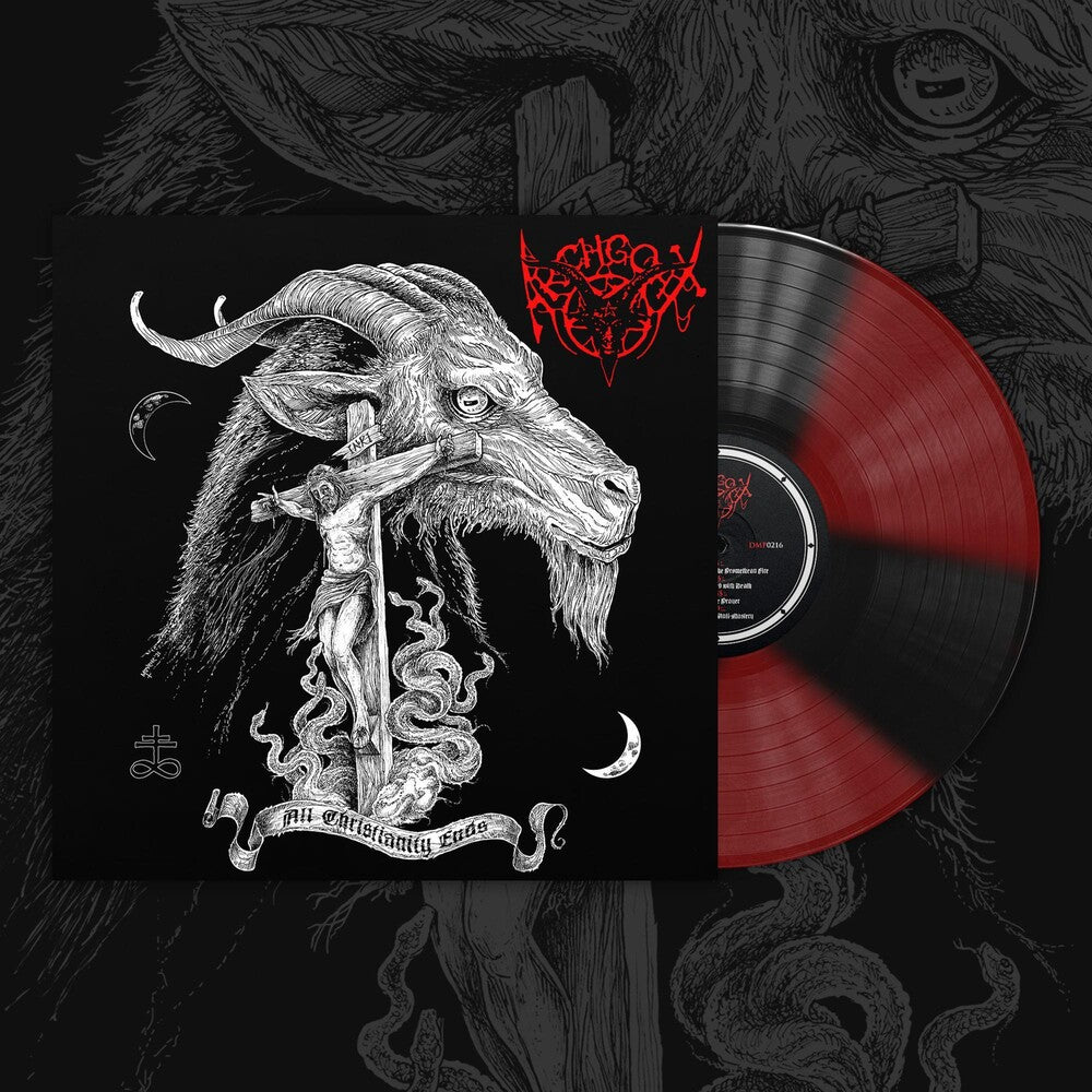 the album cover for Archgoat - All Christianity Ends