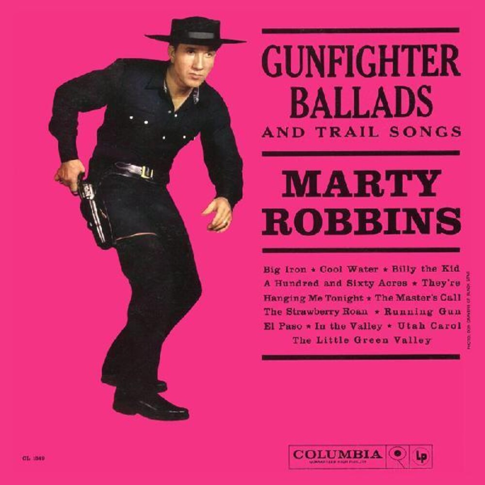 the album cover for Marty Robbins - Sings Gunfighter Ballads And Trail Songs (Blk)