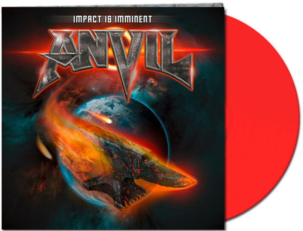 the album cover for Anvil - Impact Is Imminent [Limited Edition Clear Red LP]