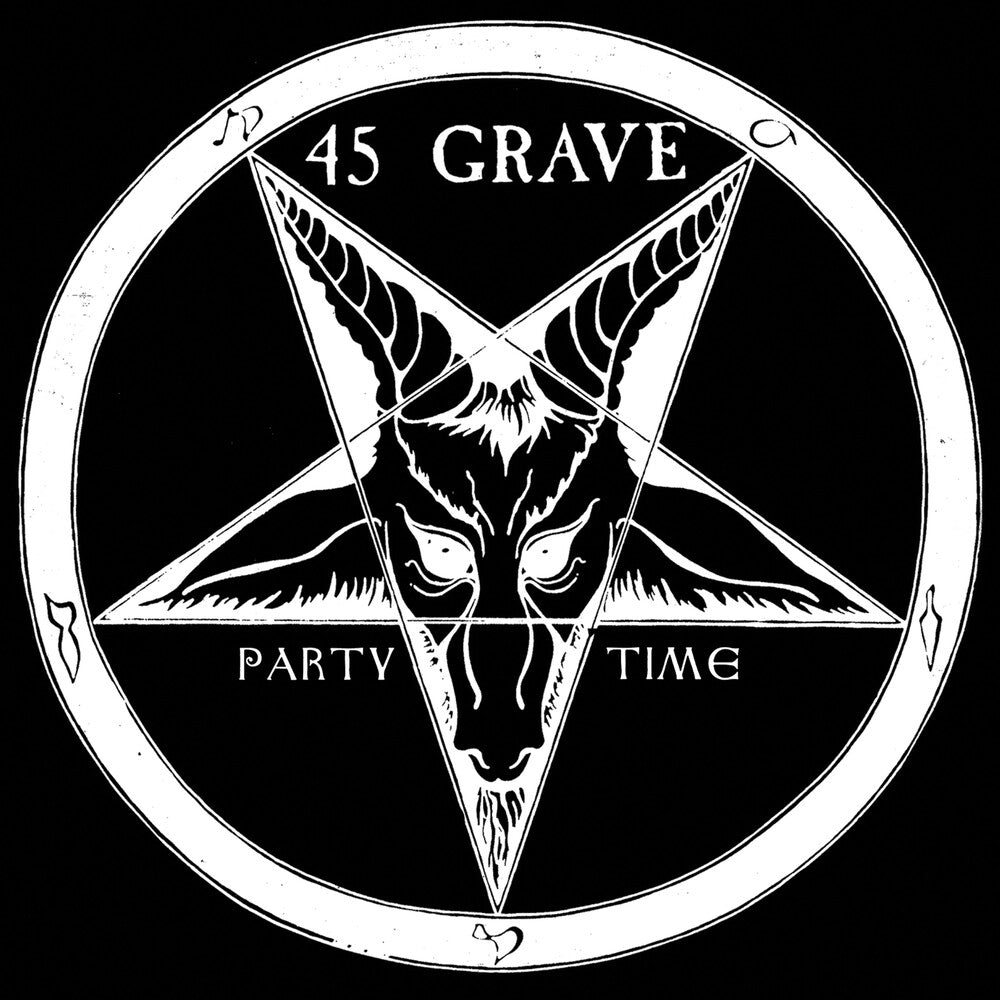 the album cover for 45 Grave - Party Time (Red) [Colored Vinyl] (Red)