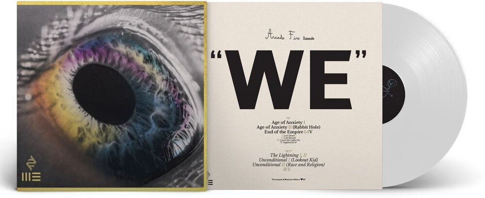 the album cover for Arcade Fire - WE [Indie Exclusive limited Edition White LP]