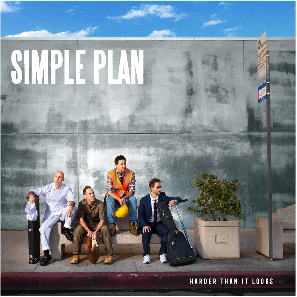 the album cover for Simple Plan - Harder Than It Looks [Blue LP]