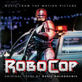 the album cover for Basin Poledouris  (Blk) (Colv) (Cvnl) (Wht) - Robocop / O.S.T. (Splatter) (Blk) [Colored Vinyl] [Clear Vinyl]