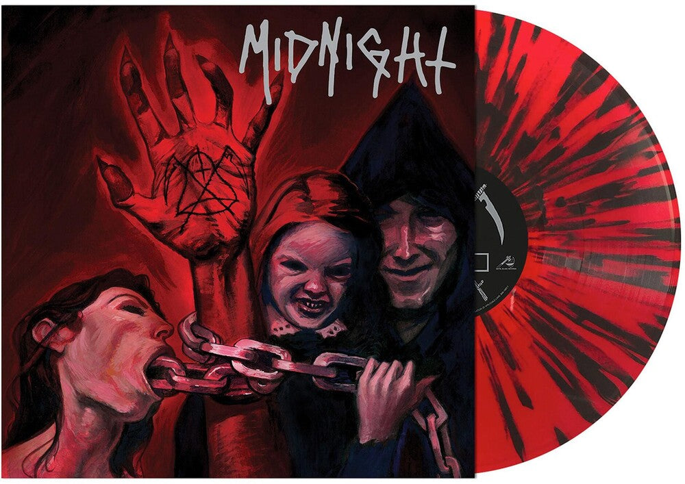 the album cover for Midnight - No Mercy For Mayhem (Blk) [Clear Vinyl] (Red)